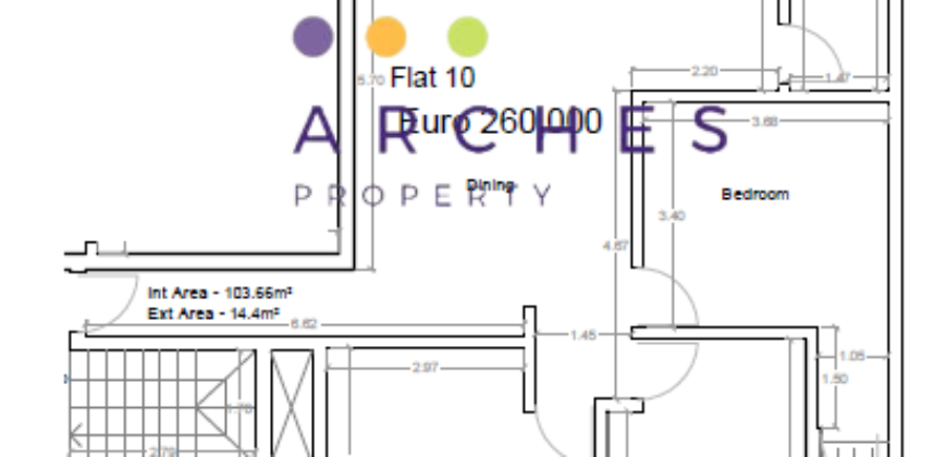 MELLIEHA – 3rd FLOOR 3 BEDROOM APARTMENT