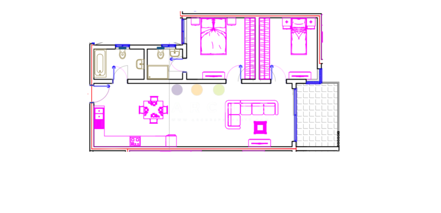 Qawra – Finished 2 bedroom apartment