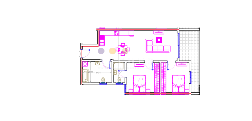 Qawra – Finished 2 bedroom apartment