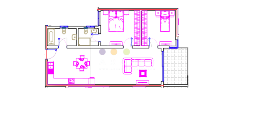 Qawra – Finished 2 bedroom apartment