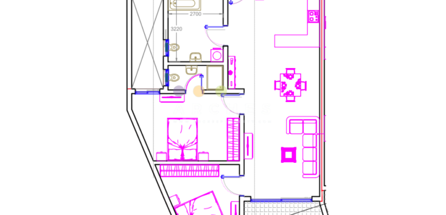 Qawra – Finished 2 bedroom apartment