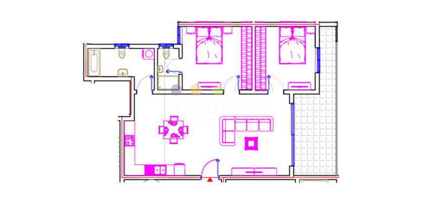 Qawra – Finished 2 bedroom apartment