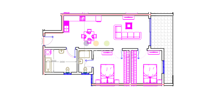 Qawra – Finished 2 bedroom apartment