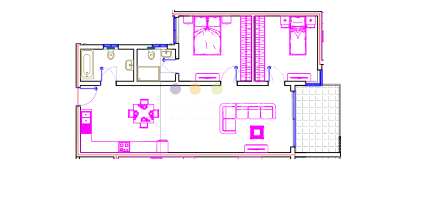 Qawra – Finished 2 bedroom apartment