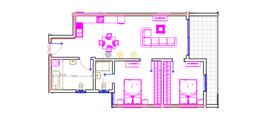 Qawra – Finished 2 bedroom apartment