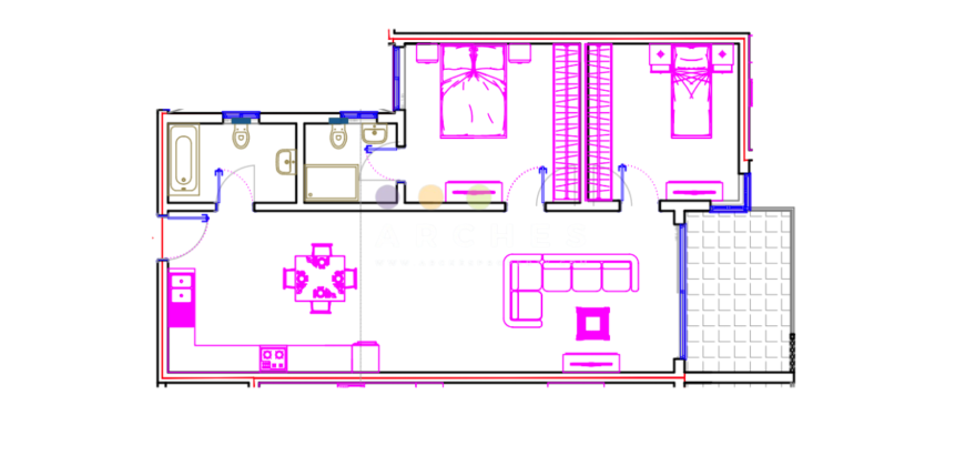 Qawra – Finished 2 bedroom apartment