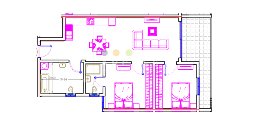 Qawra – Finished 2 bedroom apartment