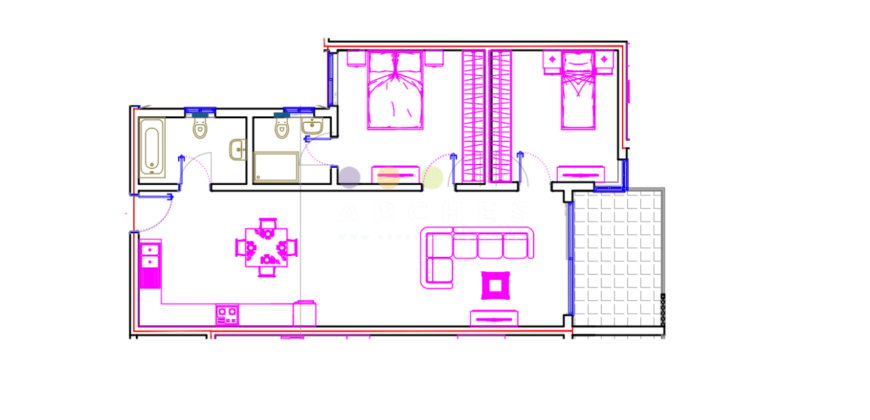 Qawra – Finished 2 bedroom apartment