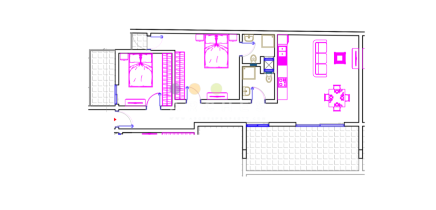 Qawra – Finished 1 bedroom penthouse