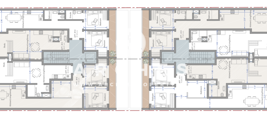 Paola – 1 Bedroom + Study Apartment