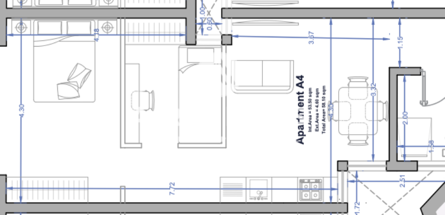 Paola-  2 Bedroom Apartment