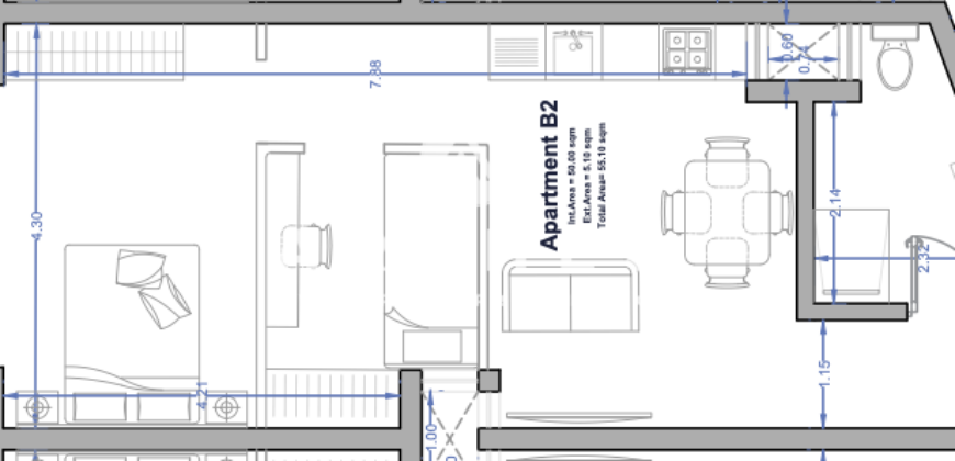 Paola-  2 Bedroom Apartment