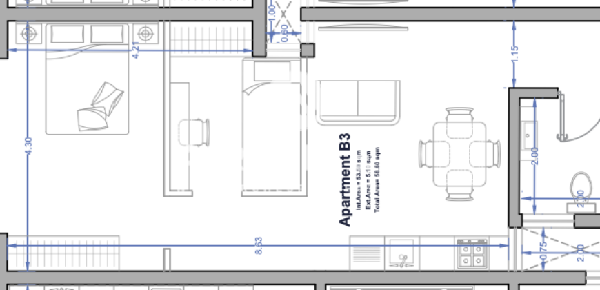 Paola-  2 Bedroom Apartment