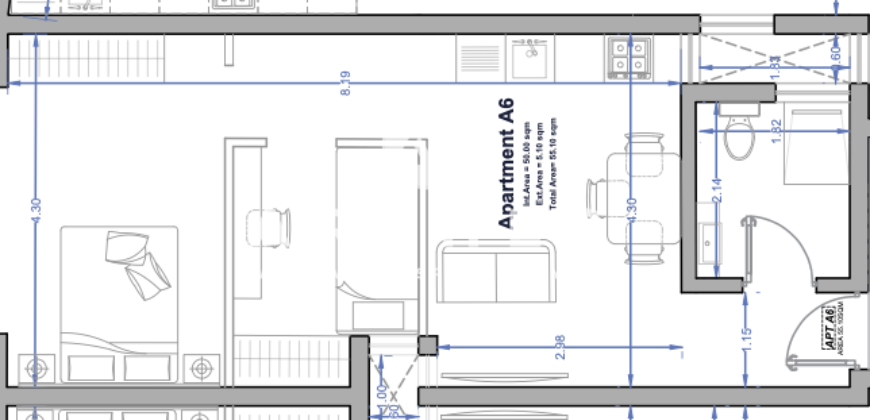 Paola-  2 Bedroom Apartment