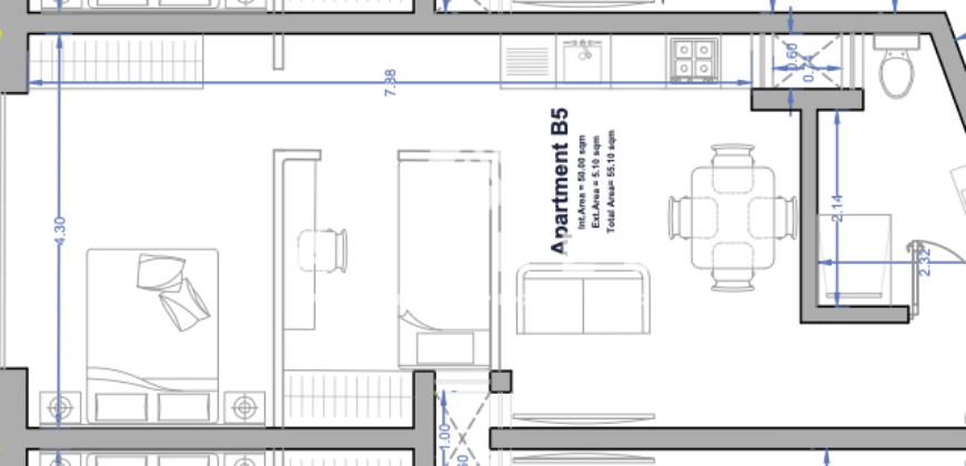 Paola-  2 Bedroom Apartment