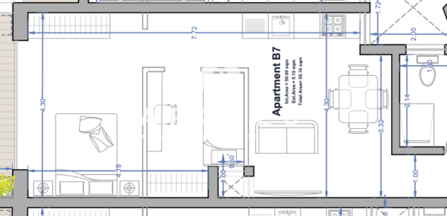 Paola-  2 Bedroom Apartment