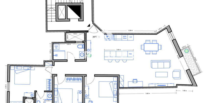 Qawra-  3 Bedroom Apartment