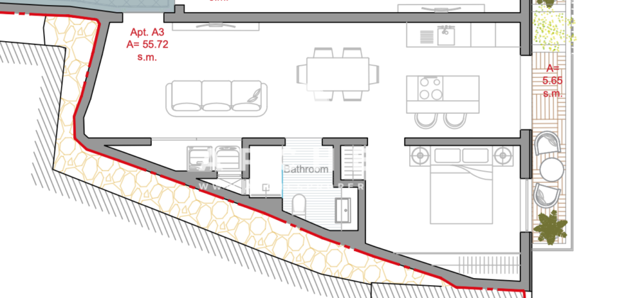 Birzebbuga-   1 Bedroom Apartment