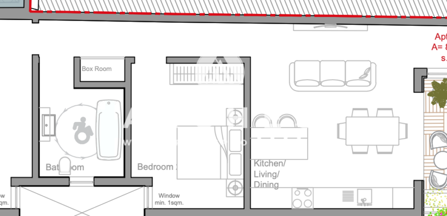 Birzebbuga-   2 Bedroom Apartment