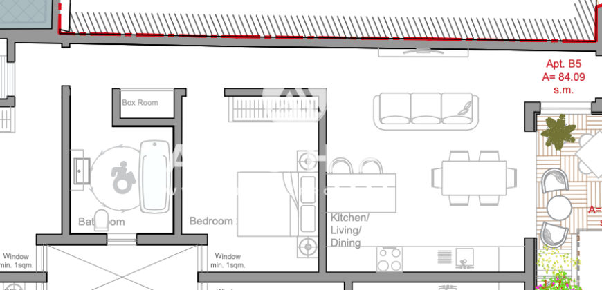 Birzebbuga-   2 Bedroom Apartment