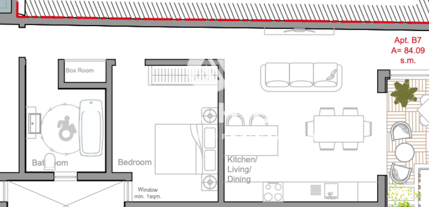 Birzebbuga-   2 Bedroom Apartment