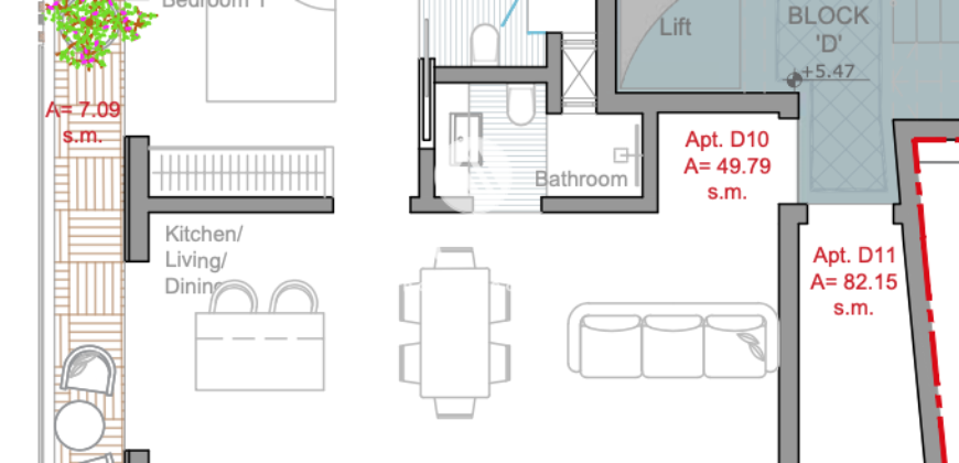 Birzebbuga-   1 Bedroom Apartment