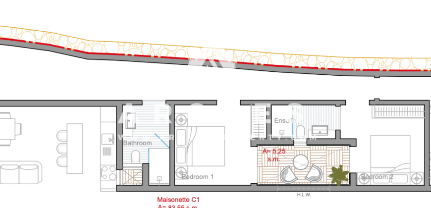 Birzebbuga- 3 Bedroom Maisonette