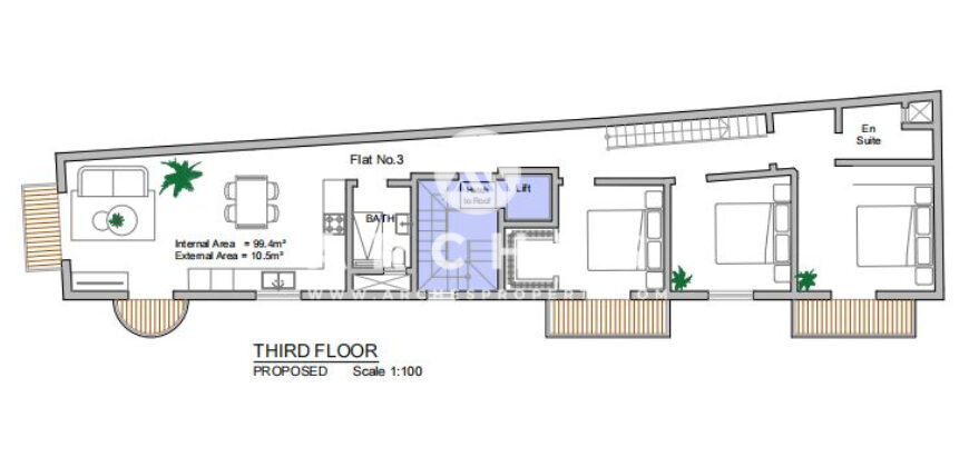 Sannat- 2 bedroom Apartment plus a study