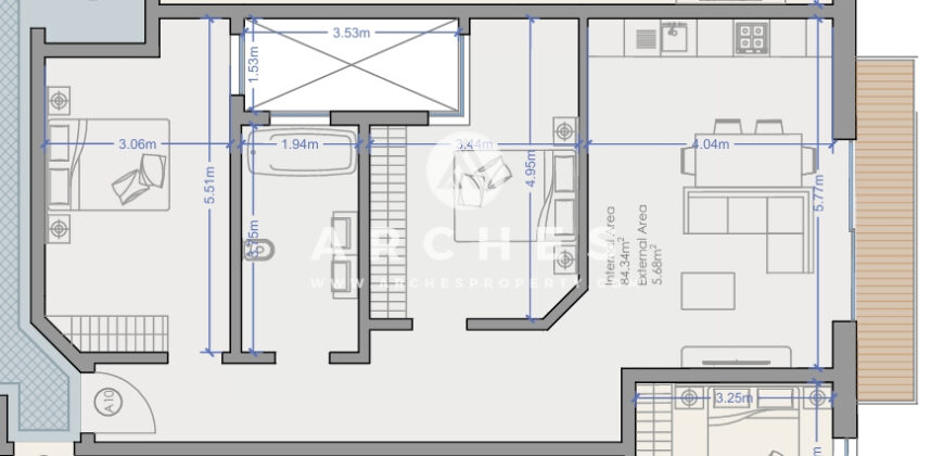 Xagħra- 2 Bedroom Apartment