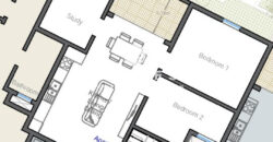 Victoria- 2 Bedroom Apartment Plus a Study
