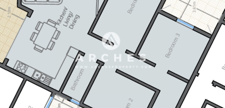Victoria- 3 Bedroom Apartment