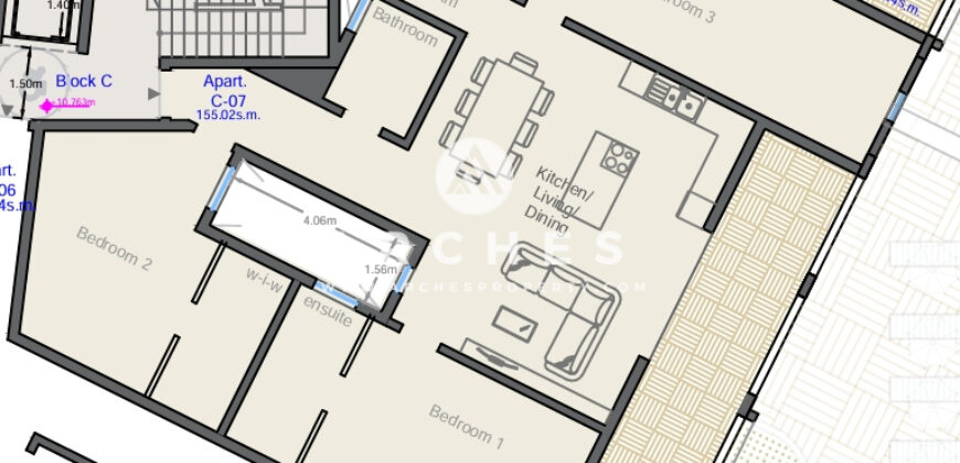 Victoria- 3 Bedroom Apartment