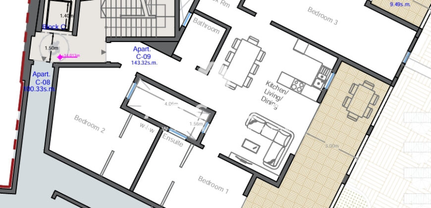Victoria- 3 Bedroom Penthouse