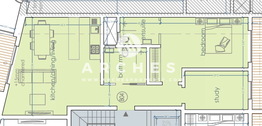 Victoria- 1 bedroom Apartment Plus a Study