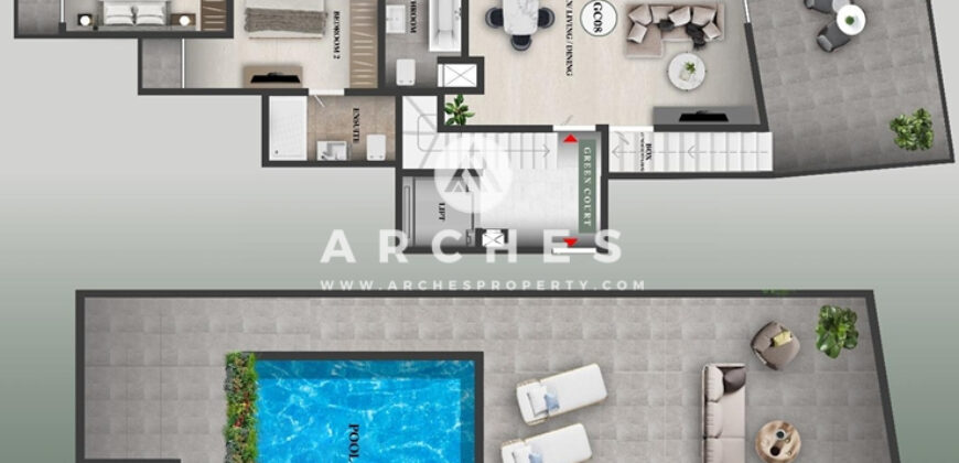 Mosta- 2 Bedroom Duplex Penthouse